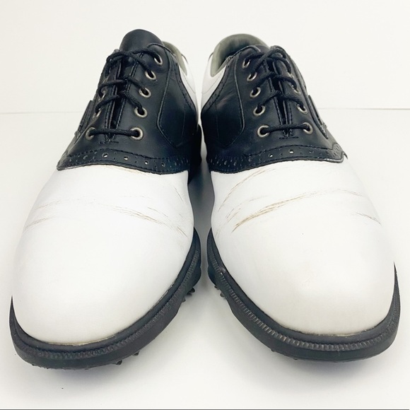 Footjoy Black‎ And White Golf Shoes Size 9.5 - Picture 2 of 9